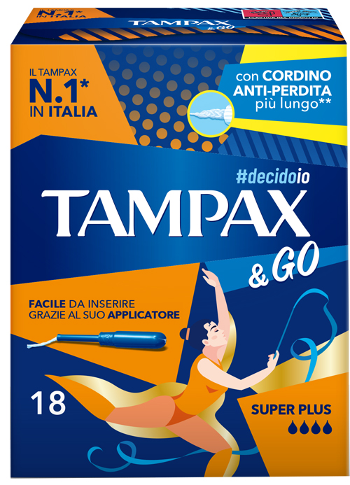 TAMPAX &GO SUPER PLUS 18 PEZZI - Farmapre