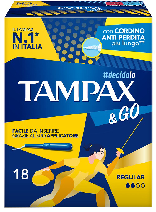 TAMPAX &GO REGULAR 18 PEZZI - Farmapre