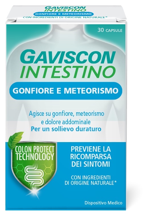 GAVISCON INTESTINO GONFIORE E METEORISMO 30 CAPSULE - Farmapre