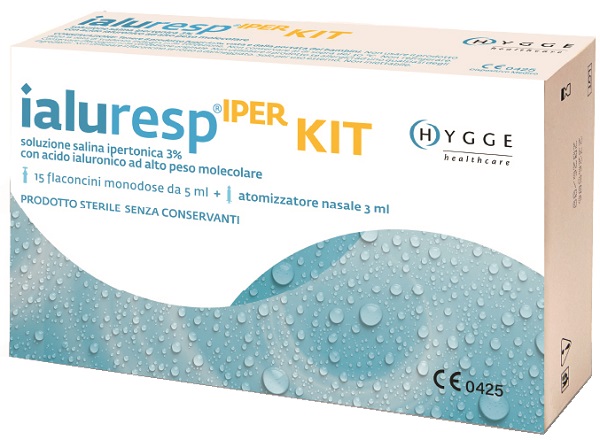 KIT IALURESP IPER 15 FLACONCINI MONODOSE DA 5 ML + ATOMIZZATORE NASALE 3 ML - Farmapre