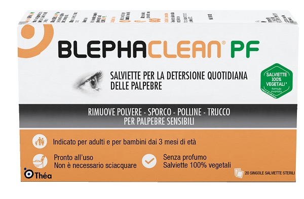 BLEPHACLEAN PF SALVIETTE DETERSIONE QUOTIDIANA PALPEBRE 20 PEZZI SENZA PROFUMO - Farmapre