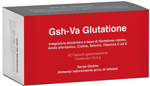 GSH-VA GLUTATIONE 60 CAPSULE ACIDO-RESISTENTI SENZA GLUTINE NATURALMENTE PRIVO DI LATTOSIO - Farmapre