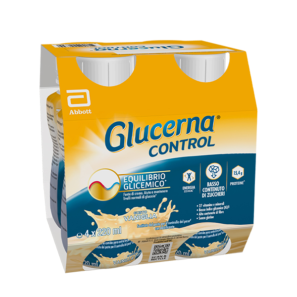 GLUCERNA CONTROL VANIGLIA 4X220 ML - Farmapre