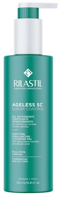 RILASTIL AGELESS SC SEBUM CONTROL GEL DETERGENTE PURIFICANTE RIEQUILIBRANTE 250 ML - Farmapre