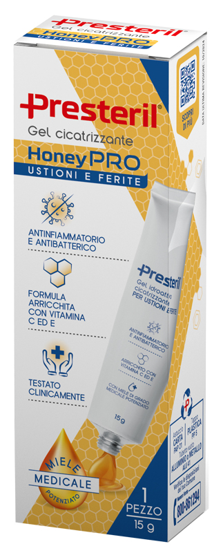 GEL IDROATTIVO CICATRIZZANTE PRESTERIL HONEYPRO 15 G - Farmapre
