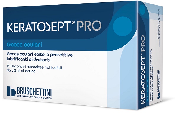 GOCCE OCULARI KERATOSEPT PRO 15 FLACONCINI MONODOSE RICHIUDIBILI DA 0,5 ML - Farmapre