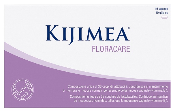 KIJIMEA FLORACARE 10 CAPSULE SENZA EDULCORANTI SENZA GLUTINE SENZA LATTOSIO - Farmapre