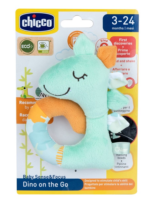 CHICCO GIOCO BABY SENSE&FOCUS TRILLINO SOFT DINOSAURO ECO+ - Farmapre