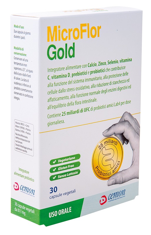 MICROFLOR GOLD 30 CAPSULE VEGETALI - Farmapre