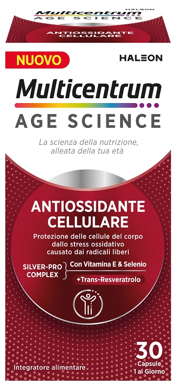 MULTICENTRUM AGE SCIENCE ANTIOSSIDANTE CELLULARE 30 CAPSULE - Farmapre