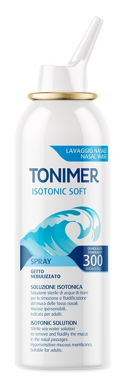 SOLUZIONE ISOTONICA ACQUA DI MARE TONIMER ISOTONIC SOFT OSMOLALITA' 300 MOSM/KG SPRAY 100 ML - Farmapre