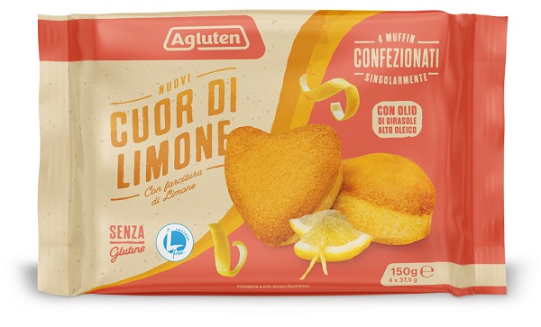 AGLUTEN NUOVI CUOR DI LIMONE 4 PEZZI DA 37,5 G - Farmapre