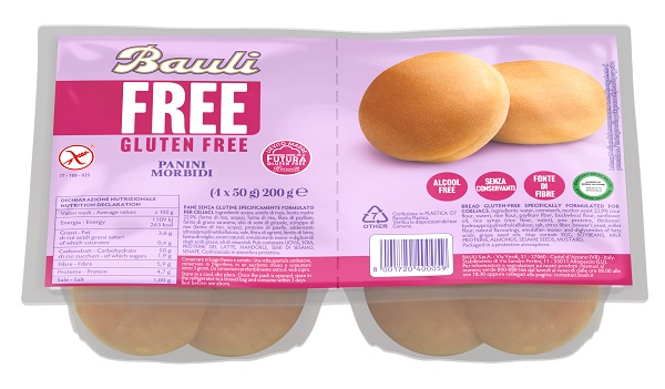 BAULI FREE PANINI MORBIDI 4 PEZZI DA 50 G - Farmapre