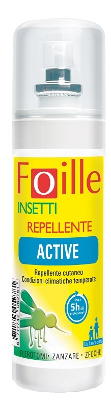 FOILLE INSETTI REPELLENTE ACTIVE 100 ML - Farmapre