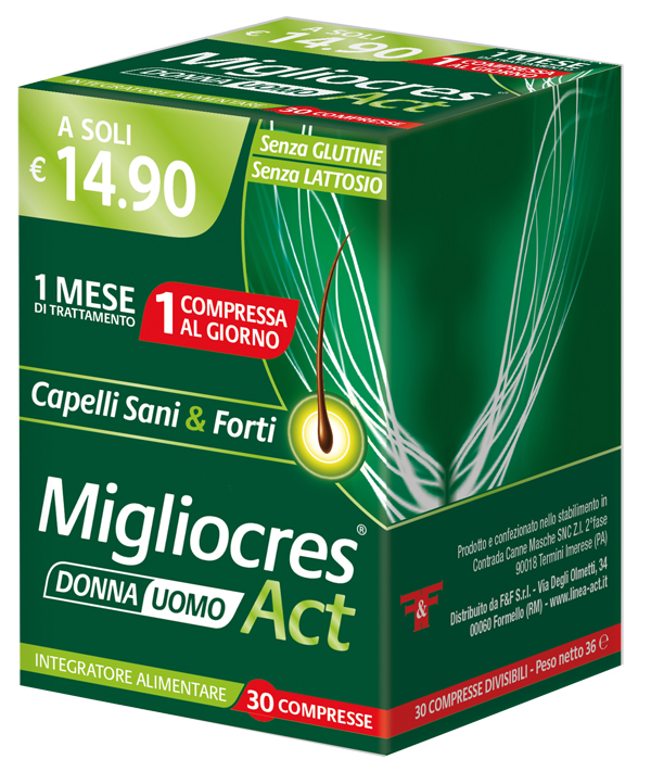 MIGLIOCRES ACT 30 COMPRESSE DIVISIBILI - Farmapre