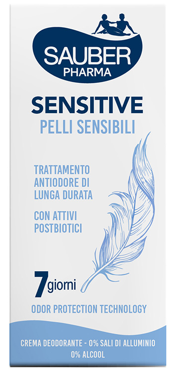 SAUBER DEO 7 GIORNI SENSITIVE PELLI SENSIBILI CREMA 35 ML - Farmapre