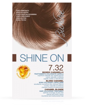 BIONIKE SHINE ON TRATTAMENTO COLORANTE CAPELLI BIONDO CARAMELLO 7.32 - Farmapre