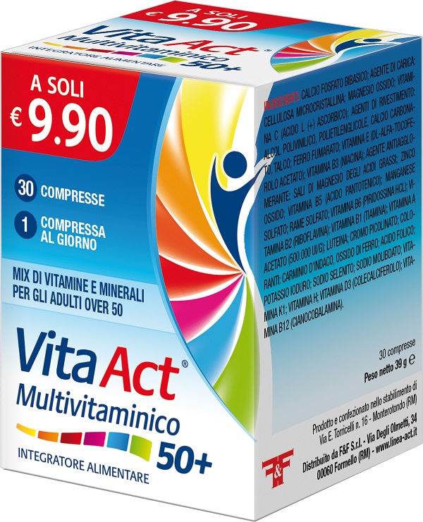 VITA ACT MULTIVITAMINICO 50+ 30 COMPRESSE - Farmapre