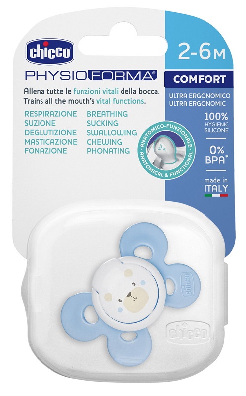 CHICCO SUCCHIETTO COMFORT BOY IN SILICONE 2-6 MESI 1 PEZZO - Farmapre