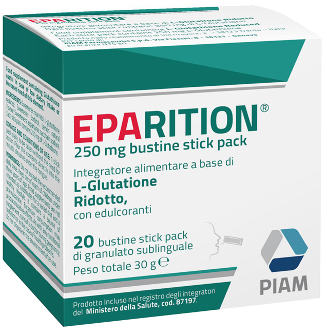 EPARITION 20 BUSTINE STICK PACK DA 250 MG DI GRANULATO SUBLINGUALE - Farmapre