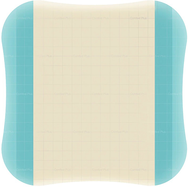 MEDICAZIONE SPECIALE ATTIVA CON IDROCOLLOIDE CON BORDI SMUSSATI COMFEEL PLUS 10X10 CM 10 PEZZI - Farmapre
