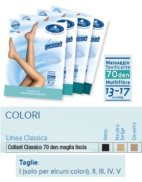 SAUBER COLLANT 70 DENARI MAGLIA LISCIA N BEIG 2 LINEA CLASSICA - Farmapre