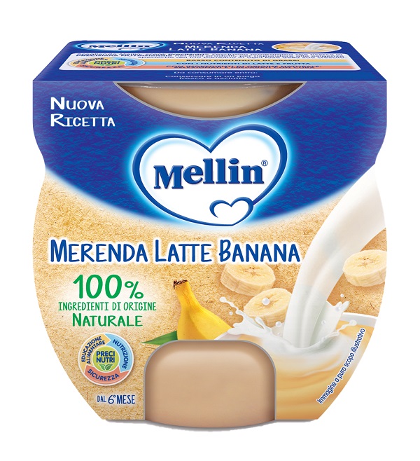 MELLIN MERENDA LATTE BANANA 2 X 100 G - Farmapre