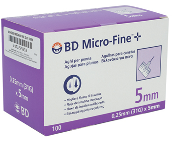 AGO PER PENNA DA INSULINA BD MICROFINE GAUGE 31 5 MM 100 PEZZI - Farmapre