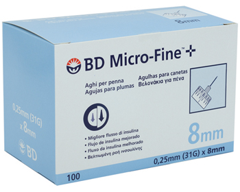 AGO PER PENNA DA INSULINA BD MICROFINE GAUGE 31 8 MM 100 PEZZI - Farmapre