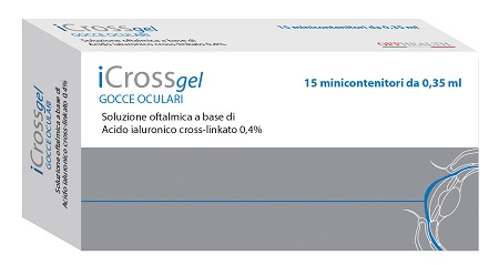 ICROSS GEL GOCCE OCULARI ACIDO IALURONICO CROSS-LINKATO 0,4% 15 MONODOSE DA 0,35 ML - Farmapre