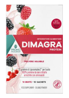 DIMAGRA PROTEIN RED FRUIT 10 BUSTE - Farmapre