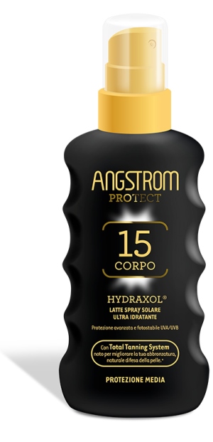 ANGSTROM PROTECT HYDRAXOL LATTE SPRAY SOLARE PROTEZIONE 15 175 ML - Farmapre