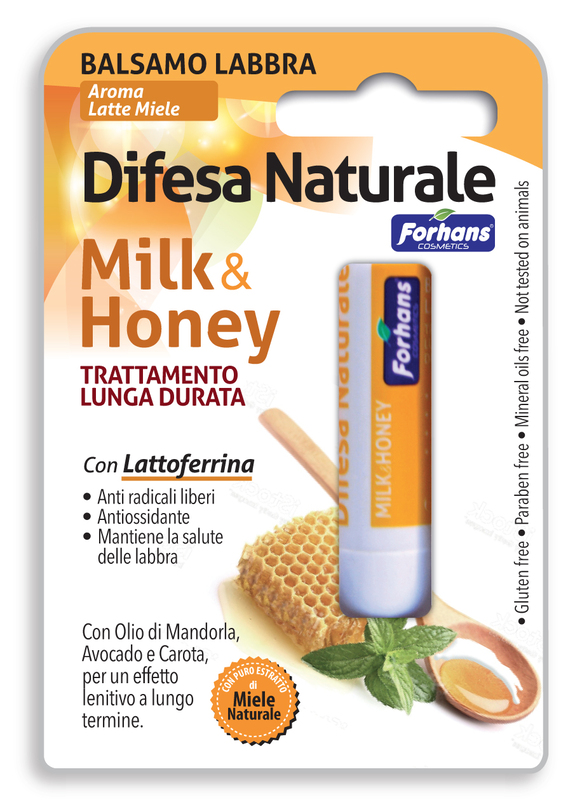 FORHANS BALSAMO LABBRA DIFESA NATURALE MILK&HONEY - Farmapre
