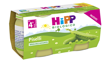 HIPP BIO OMOGENEIZZATO PISELLI 2X80 G - Farmapre