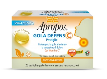 APROPOS GOLA DEFENS C LIMONE/ZENZERO 20 PASTIGLIE - Farmapre