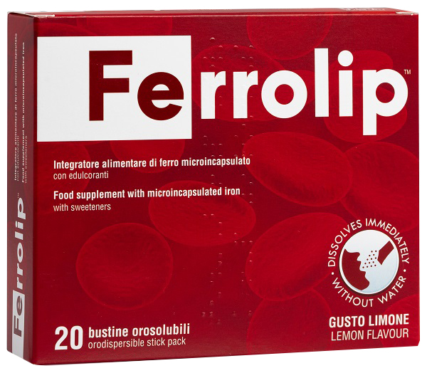 FERROLIP 20 BUSTINE OROSOLUBILI GUSTO LIMONE - Farmapre