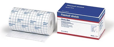 FASCIA AUTOADESIVA IPOALLERGENICA FIXOMULL STRETCH PER FISSAGGIO CATETERI M 5 X 5 CM - Farmapre