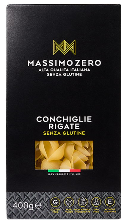 MASSIMO ZERO CONCHIGLIE RIGATE 400 G - Farmapre