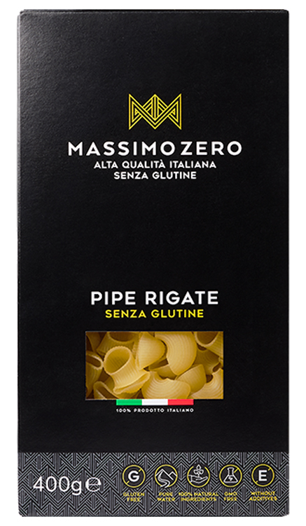 MASSIMO ZERO PIPE RIGATE 400 G - Farmapre