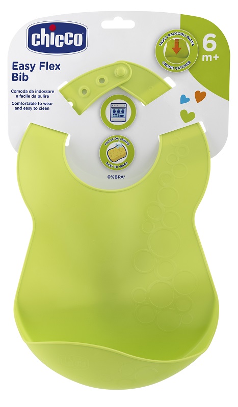 CHICCO BAVAGLINA RIGIDA 6M+ VERDE - Farmapre