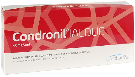 SIRINGA INTRA-ARTICOLARE CONDRONIL IALDUE PRERIEMPITA ACIDO IALURONICO SALE SODICO 40 MG 2 ML - Farmapre