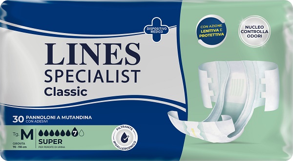 PANNOLONE A MUTANDA LINES SPECIALIST CLASSIC SUPER MM 30 PEZZI - Farmapre
