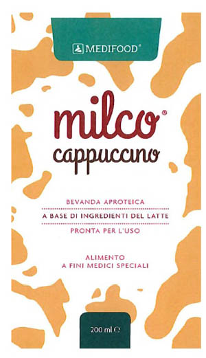 MEDIFOOD MILCO BEVANDA APROTEICA CAPPUCCINO 6 X 200 ML - Farmapre