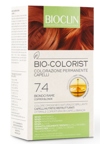 BIOCLIN BIO COLORIST 7,4 BIONDO RAME - Farmapre
