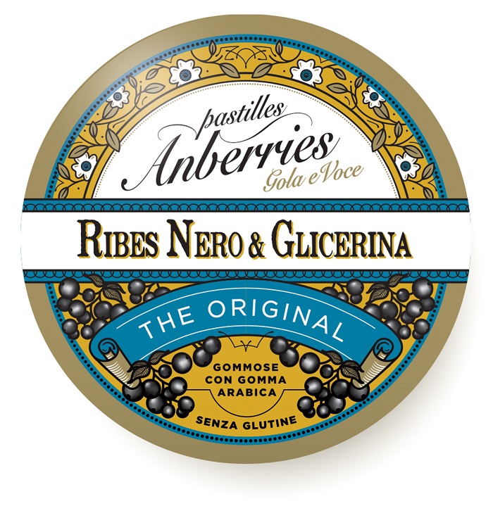 ANBERRIES CLASSICHE RIBES NERO & GLICERINA CARAMELLE 55 G - Farmapre