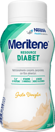 MERITENE RESOURCE DIABET VANIGLIA ALIMENTO IPERPROTEICO 28 VITAMINE E MINERALI 200 ML - Farmapre