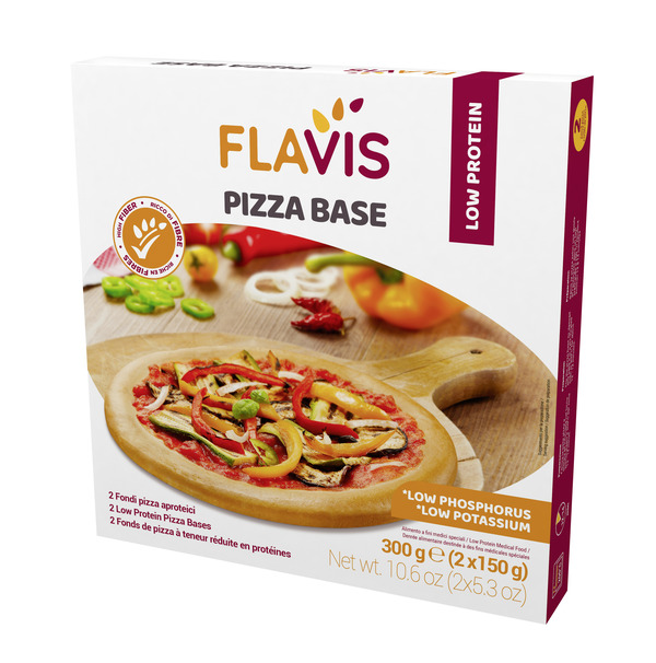 FLAVIS PIZZA BASE 2 FONDI PIZZA APROTEICI DA 150 G - Farmapre
