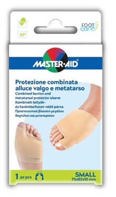 PROTEZIONE MASTER-AID FOOTCARE PER ALLUCE VALGO E METATARSO SMALL 1 PEZZO D7 - Farmapre