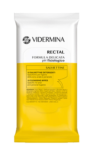 VIDERMINA RECTAL SALVIETTINE 15 PEZZI - Farmapre