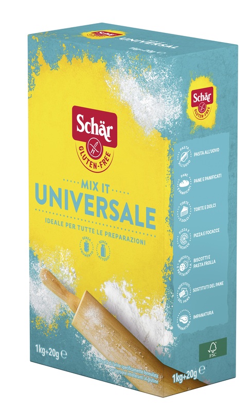 SCHAR MIX IT FARINA UNIVERSALE SENZA LATTOSIO 1 KG + 20 G - Farmapre